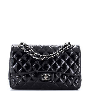 Chanel Jumbo Classic Double Flap Bag Quilted Patent
